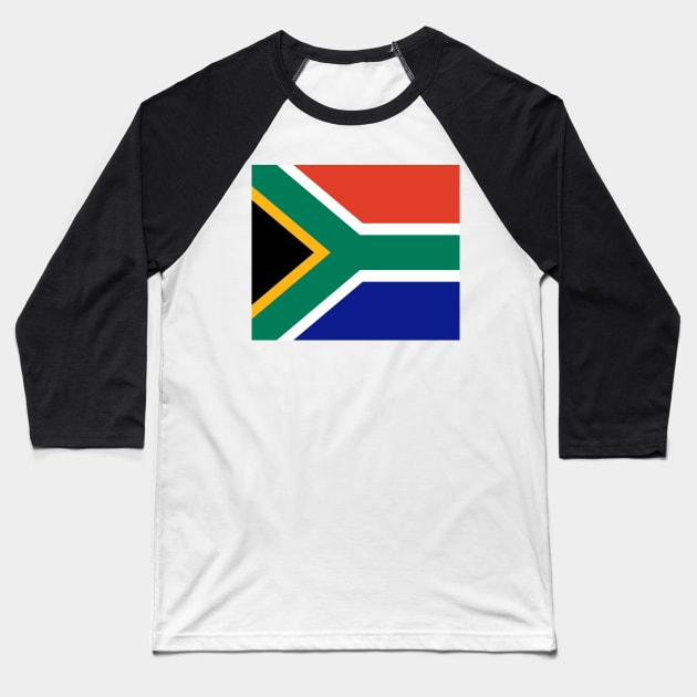 South Africa flag Baseball T-Shirt by flag for all